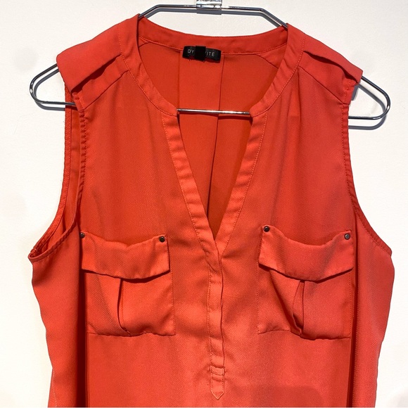 🛍️ 4 for 20$ / Dynamite Sleeveless Blouse / Coral / M - Picture 9 of 10